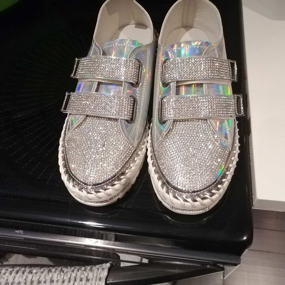 Fancy shiny sneakers